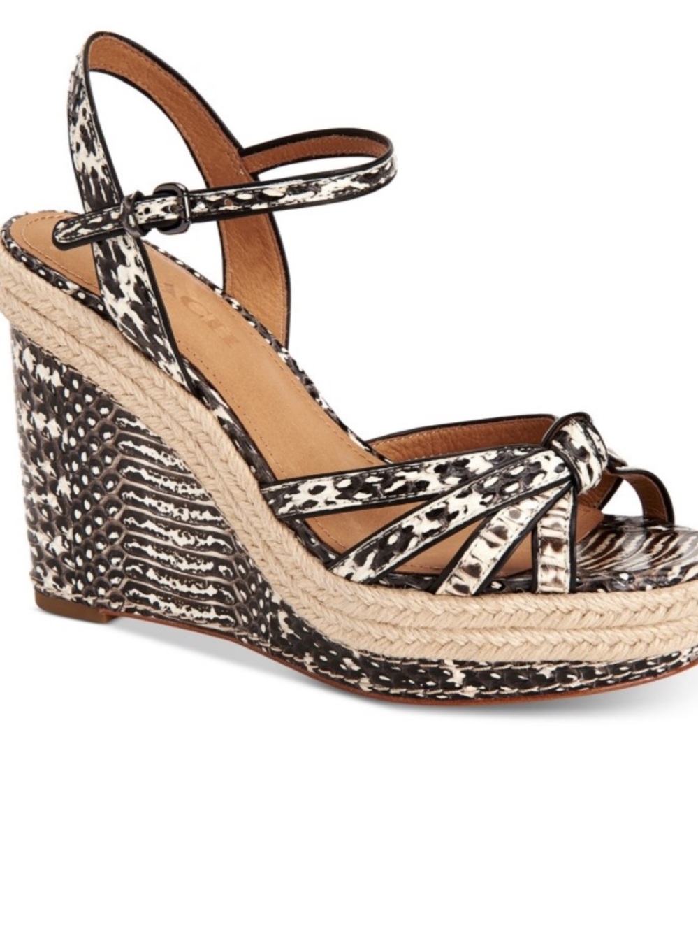 Snakeskin Coach Espadrilles